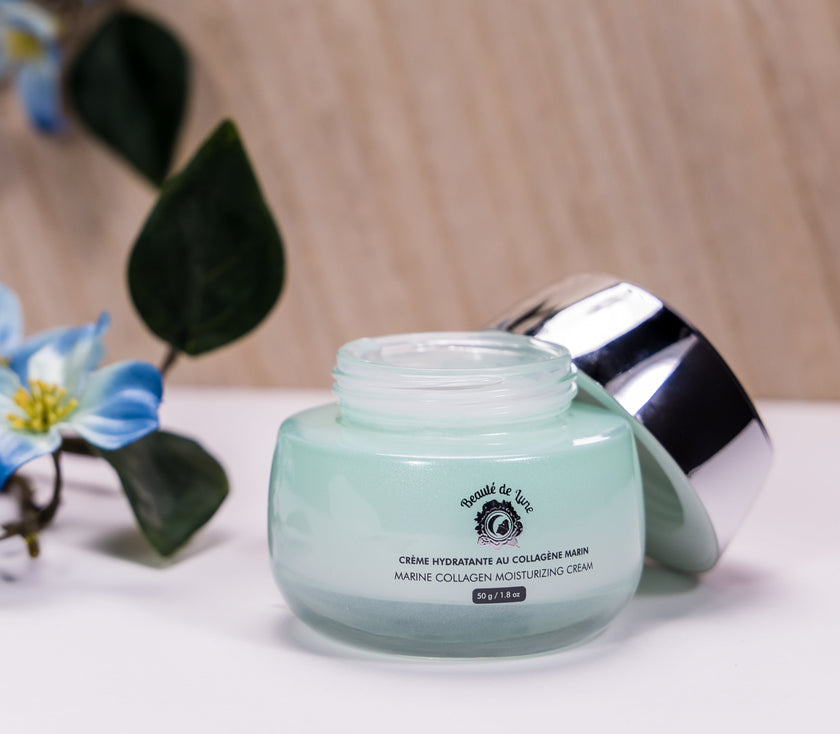 Crème hydratante au collagène marin